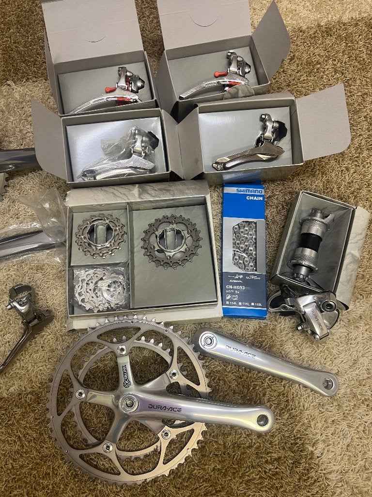 Nieuw Dura Ace 7700 9 speed Dubbel triple onderdelen, Ophalen of Verzenden, Nieuw, Overige typen
