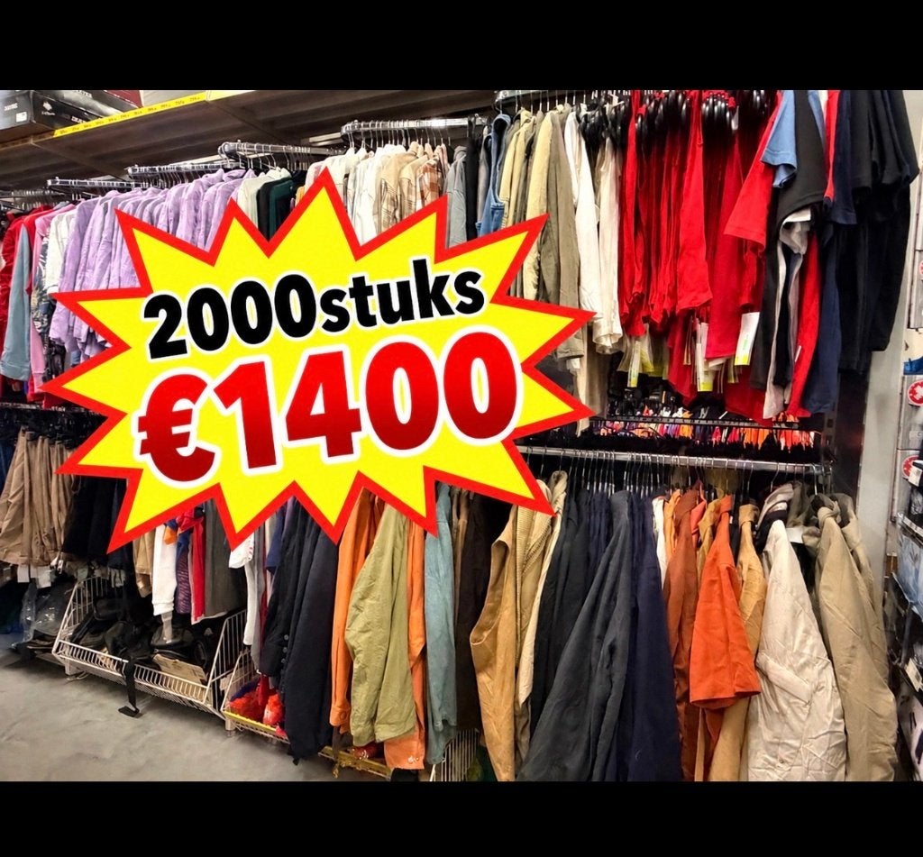 NIEUW partij heren diverse kleding 2000stuks, Kleding | Heren, Ophalen of Verzenden, Nieuw, Overige maten