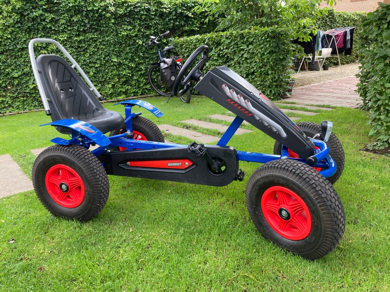 Gocart mammoet 250 euro, Kinderen en Baby's, Speelgoed | Buiten | Skelters, Ophalen, Zo goed als nieuw, Mammoet