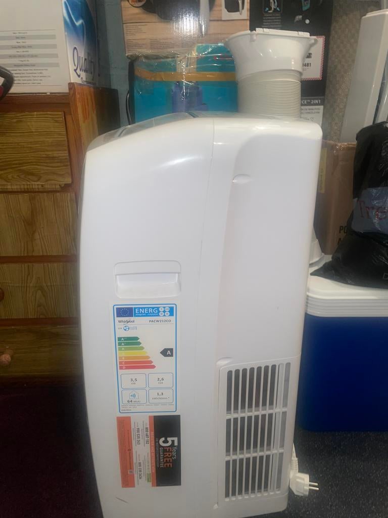 Whirlpool mobiele airco, Ophalen, Zo goed als nieuw, Mobiele airco