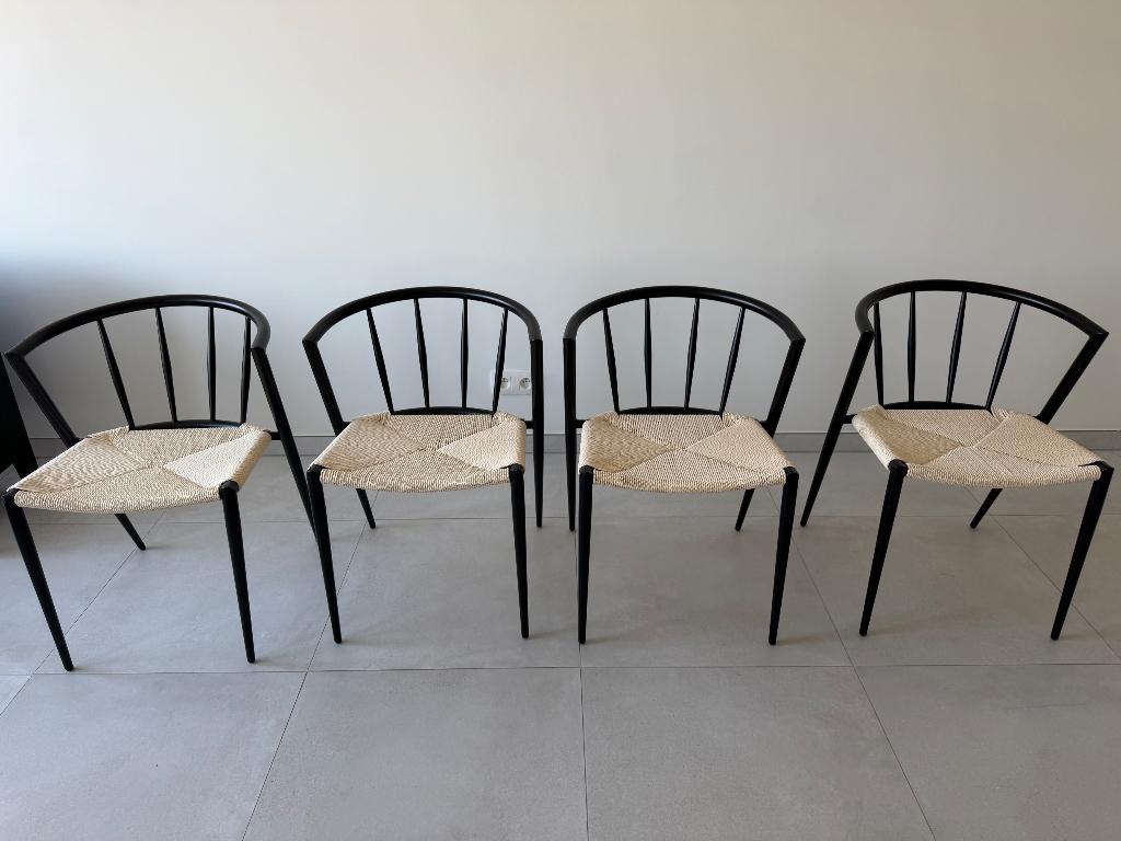 4 Eetkamerstoelen, Maison & Meubles, Chaises, Neuf, Enlèvement, Osier ou Rotin, Quatre