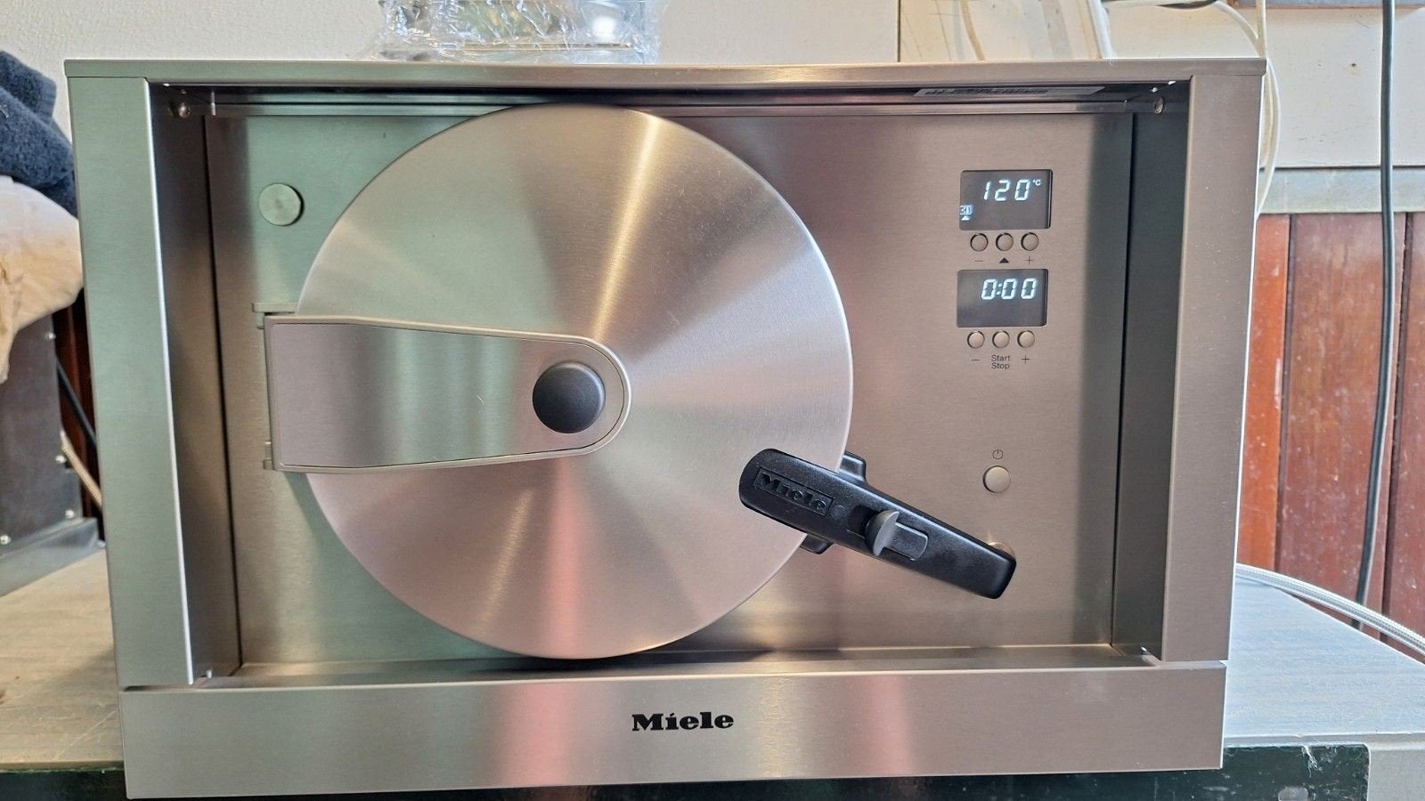 bijna niet gebruikte Miele hogedruk stoomoven steamer, Ophalen, Minder dan 45 cm, Inbouw, Miele