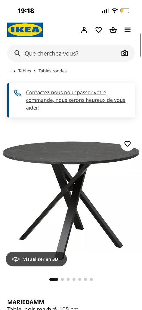 table, Maison & Meubles, Enlèvement, Comme neuf