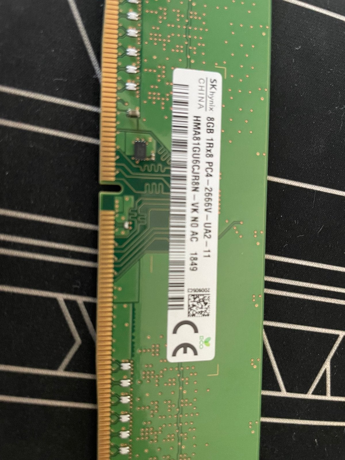 8GB DDR4 - 2666mhz SK Hynix, Computers en Software, RAM geheugen, Verzenden, Zo goed als nieuw, DDR4