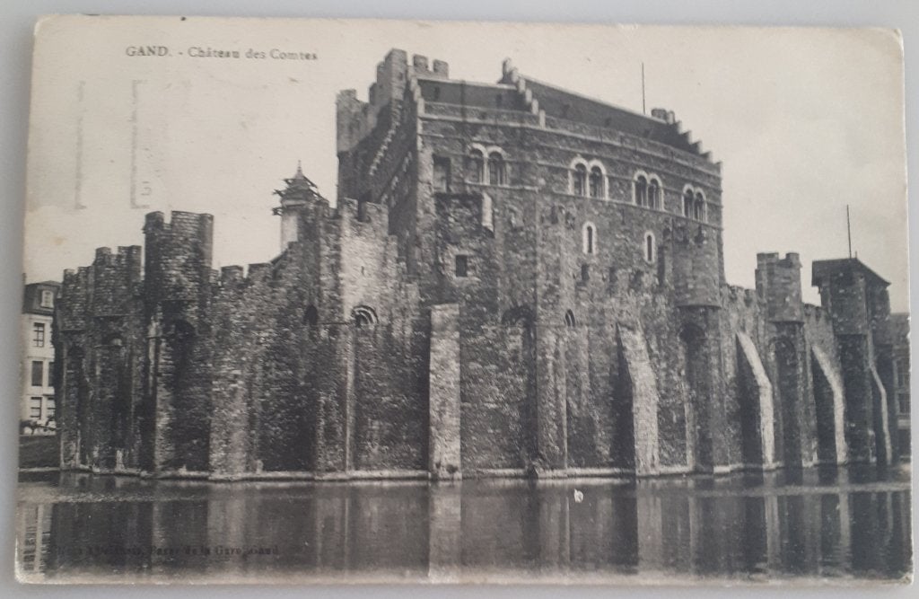 Oude Postkaart GRAVENSTEEN GENT 1920 gelopen Ref.E42, Ophalen of Verzenden, 1920 tot 1940, Gelopen, Oost-Vlaanderen