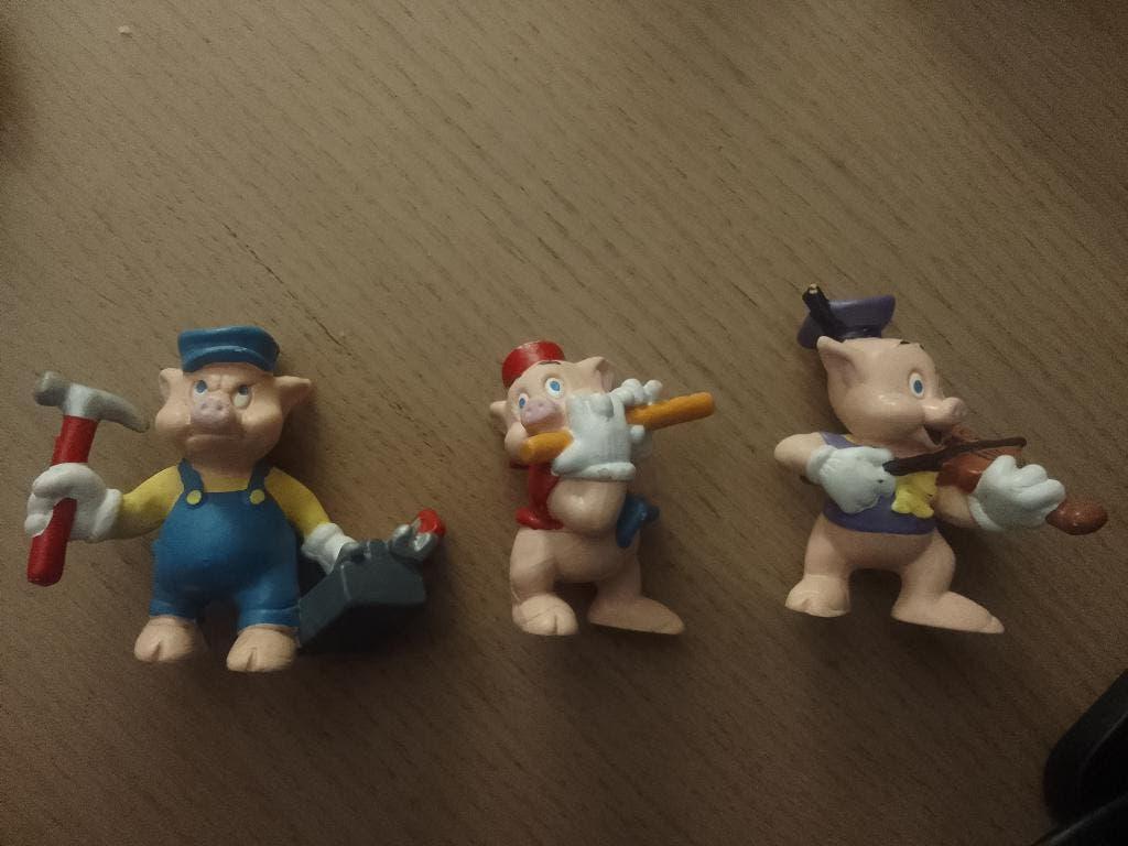 Lot Les 3 petits cochons BULLYLAND, Collections, Enlèvement ou Envoi, Utilisé