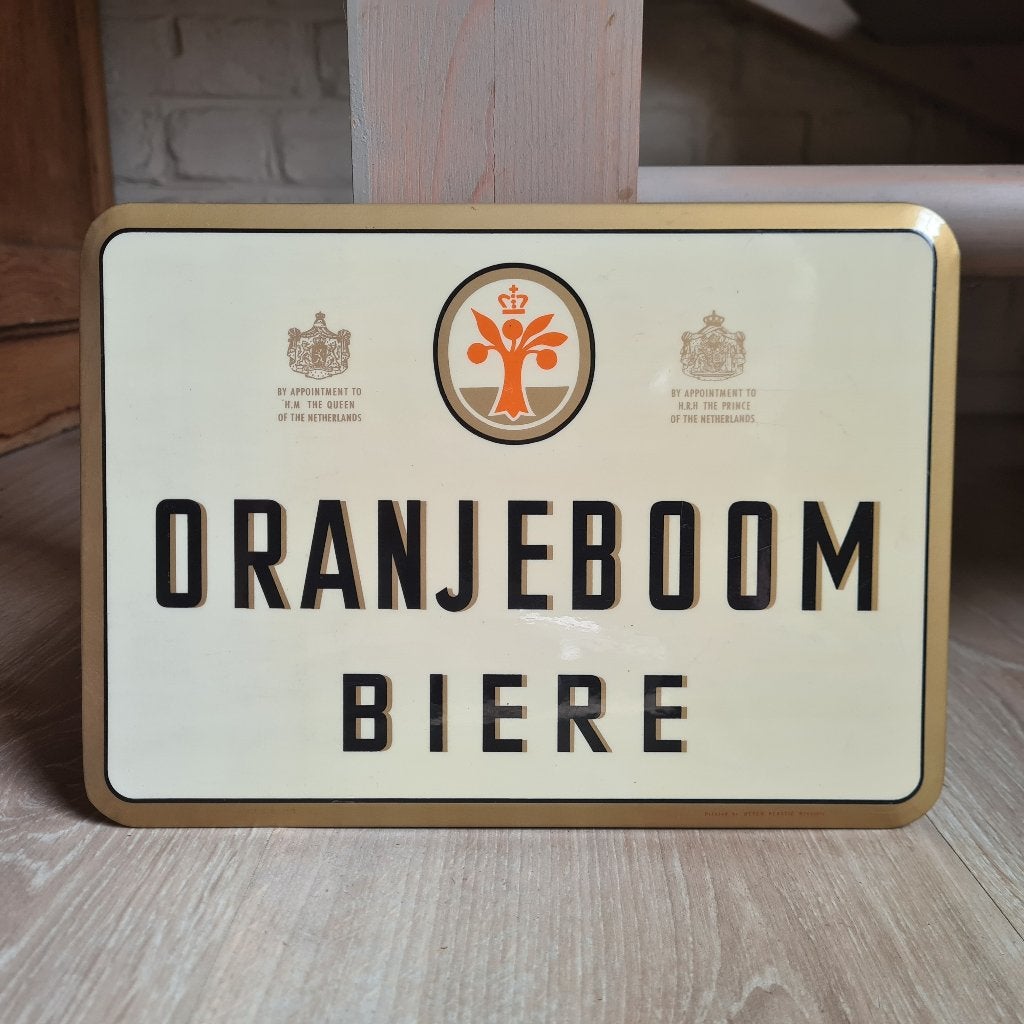 Panneau publicitaire pour la bière Oranjeboom, Collections, Enlèvement ou Envoi, Panneau publicitaire