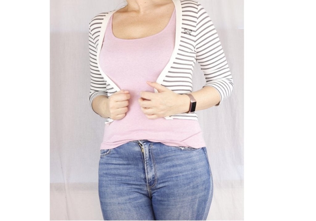 Gestreepte korte gilet van Velvet kitten - Maat small, Ophalen of Verzenden