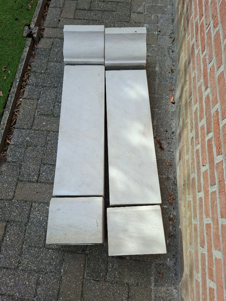 stenen zuilen, Ophalen, Gebruikt