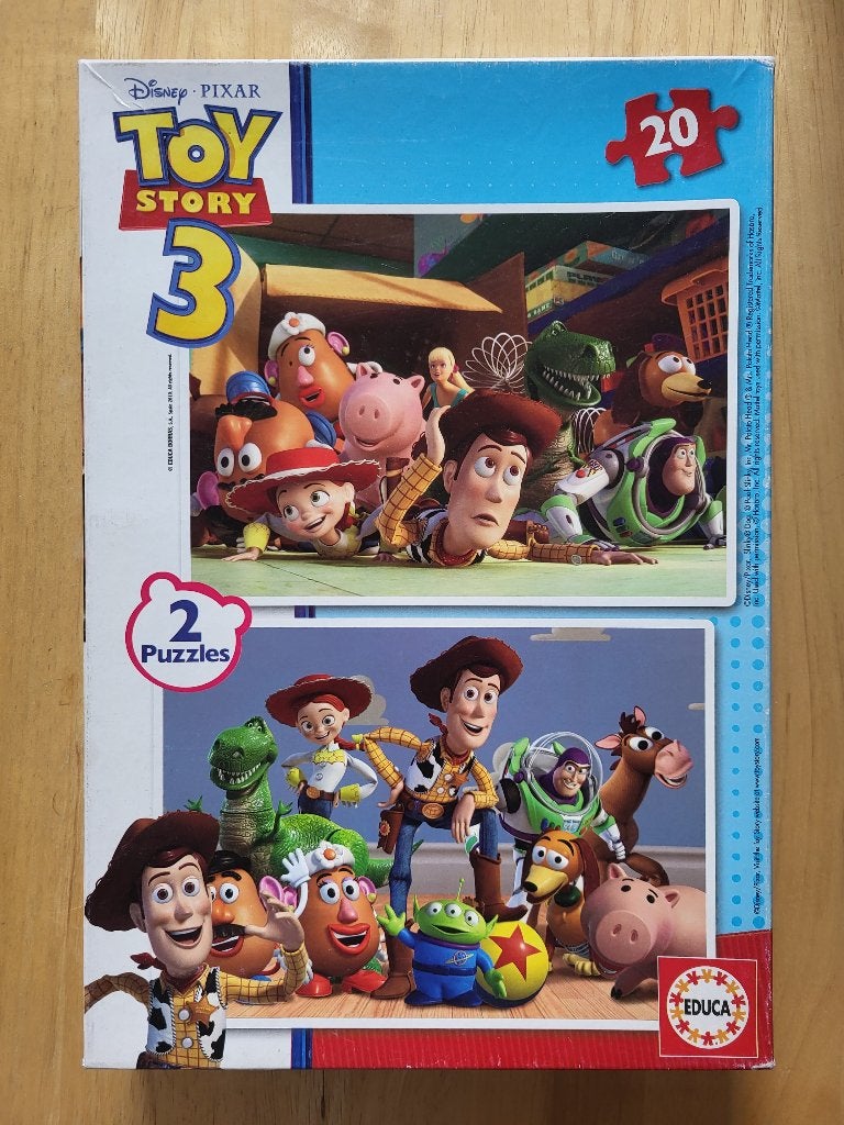Puzzle Toy Story 3 (2x20 pièces), Enlèvement, 10 à 50 pièces, Utilisé