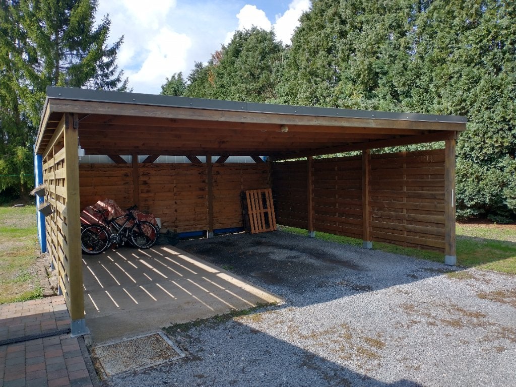 Dubbele carport 6x6m, Tuin en Terras, Ophalen, Gebruikt, Carport