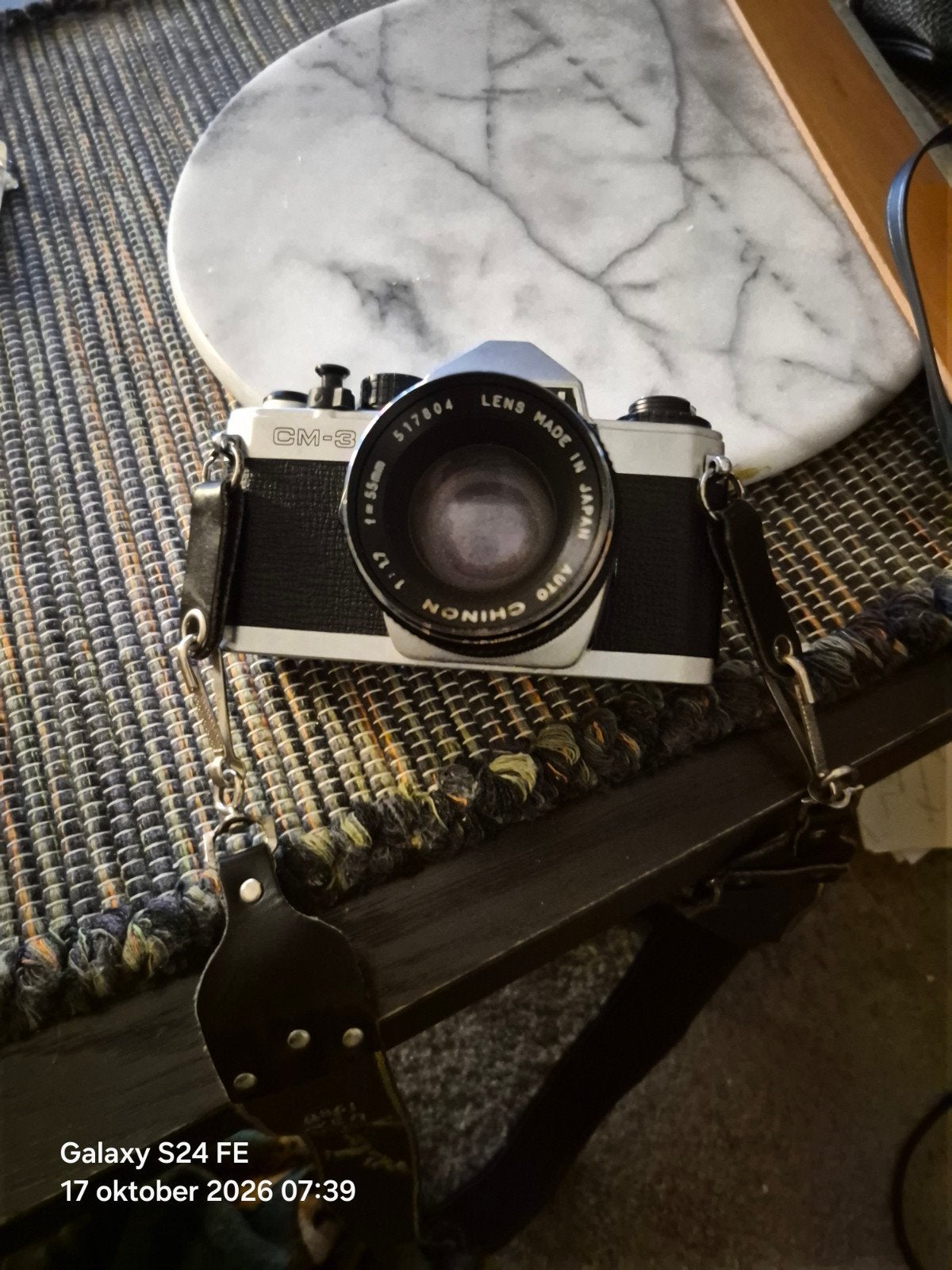 vintage chinon cm-3 spiegelreflexcamera 55 MM/1.7, Ophalen of Verzenden