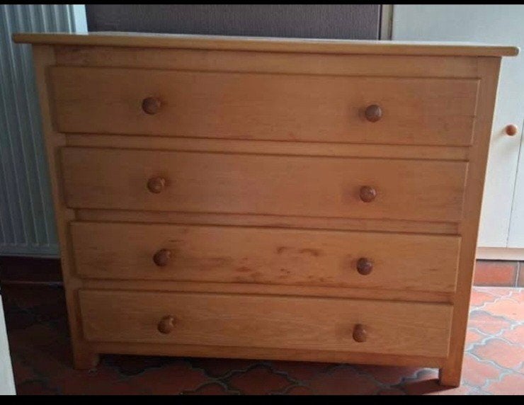 Commode, Huis en Inrichting, Kasten | Ladekasten, Ophalen, Gebruikt, 100 tot 150 cm, 3 of 4 laden