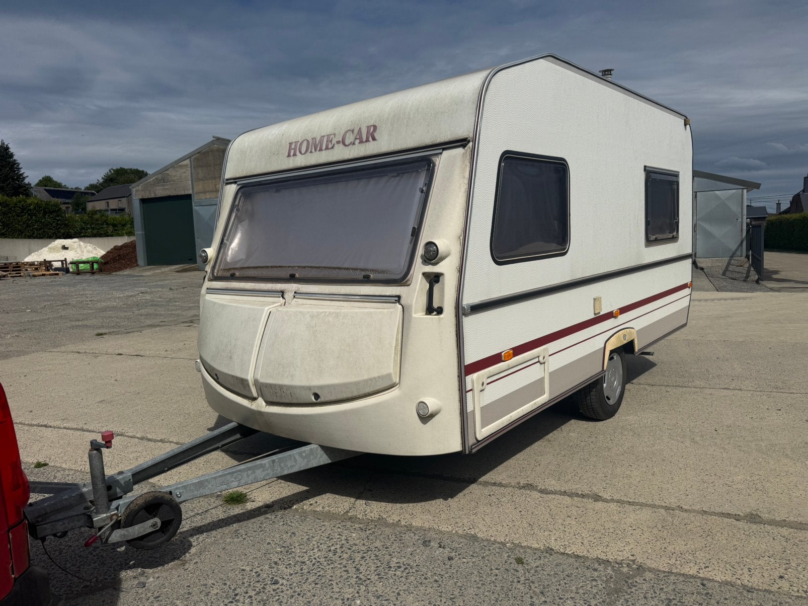 Belle caravane home car avec auvent, Particulier, Auvent, Lit fixe