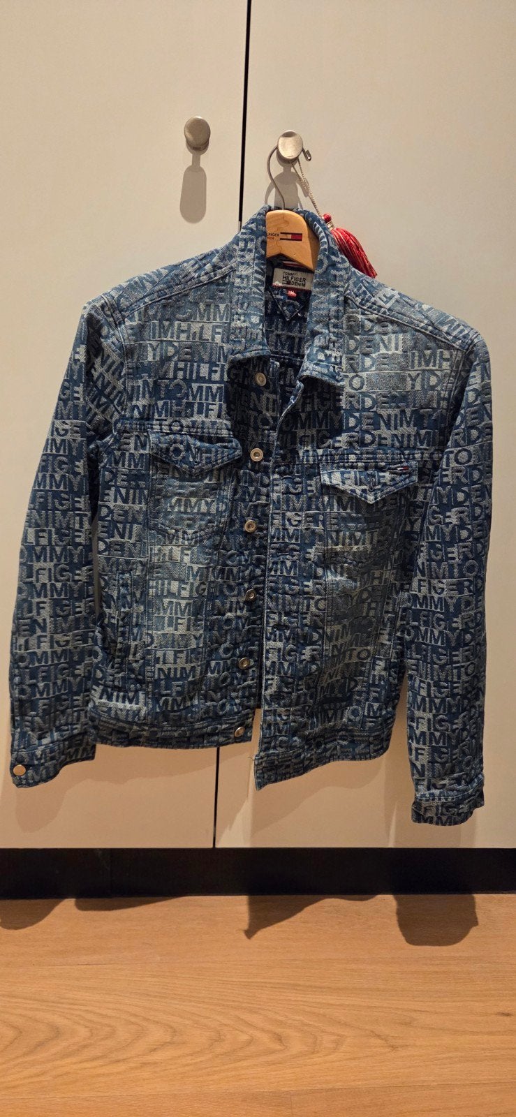 Tommy hilfiger jas jeans, Ophalen, Maat 48/50 (M), Blauw, Tommy hilfiger