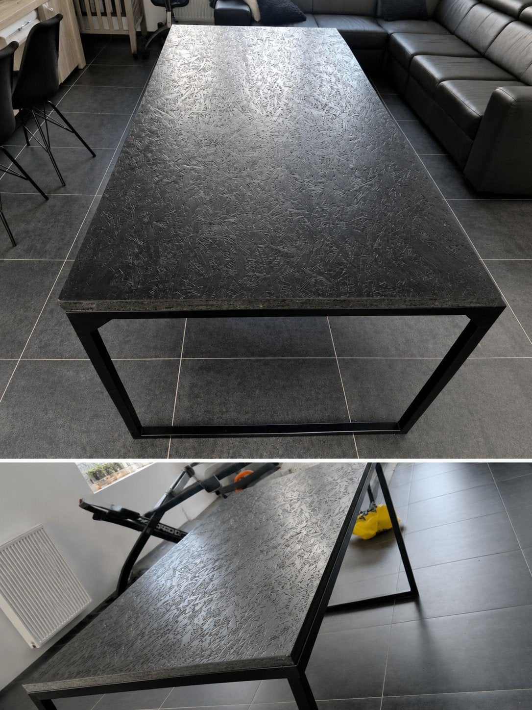 SNEL WEG 
Industriële eettafel, Ophalen