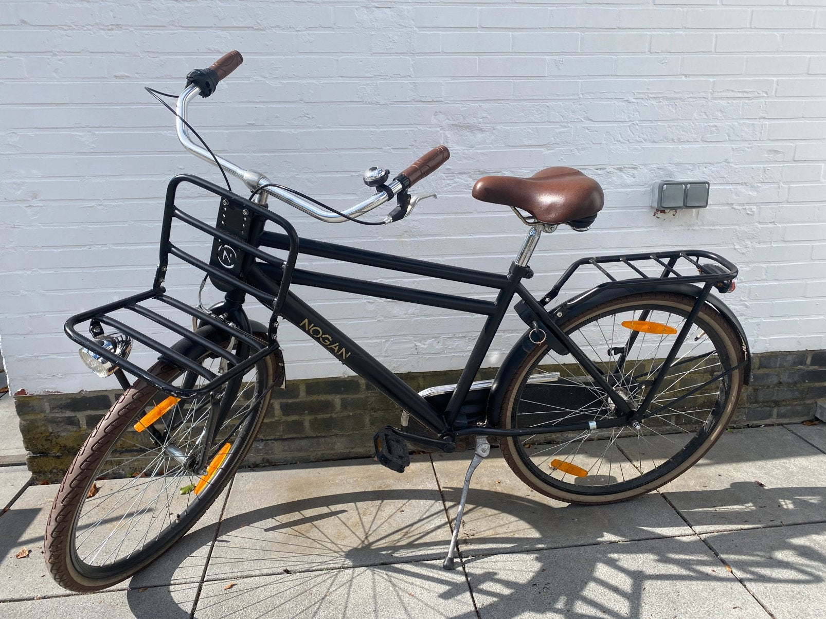 Stoere zwarte fiets voor tieners - retro-look / cargo, Ophalen, Zo goed als nieuw, Versnellingen