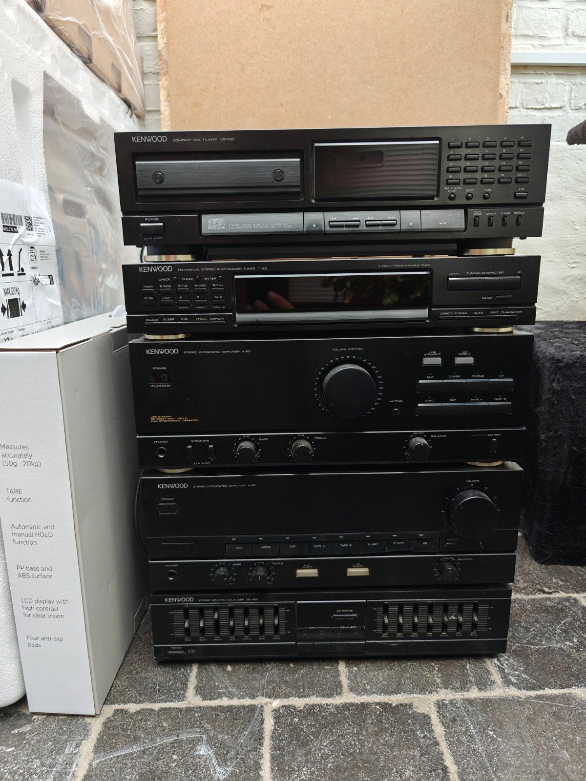 Kenwood hi-fi A-62 A-63 X-82 DP-730 DP-520 T-93L GE420, Audio, Tv en Foto, Stereoketens, Gebruikt, Cassettedeck, Cd-speler, Tuner of Radio