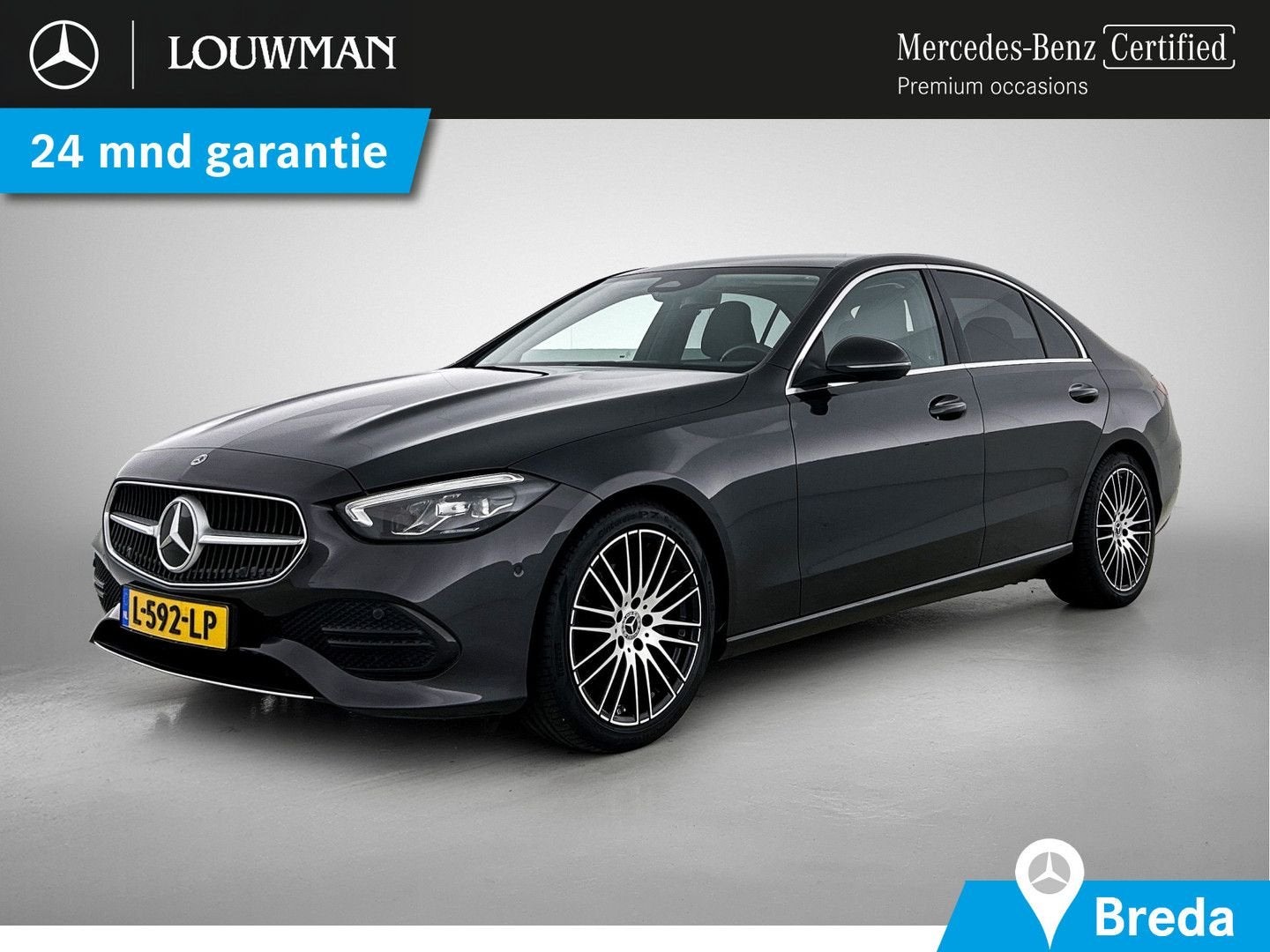 Mercedes-Benz C 180 Luxury Line | High Perormance LED koplam, Argent ou Gris, Achat, Capteur de stationnement, Carnet d'entretien