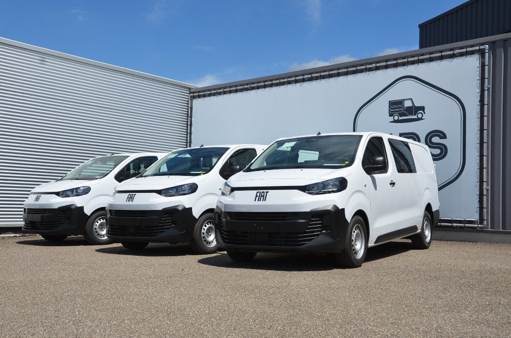 Fiat Scudo 2.2HDI-L3-Dubbelcab-Cruise-Camera-Nieuw-26500+BTW, Auto's, Bestelwagens en Lichte vracht, Stof, Wit, Bedrijf, BTW verrekenbaar