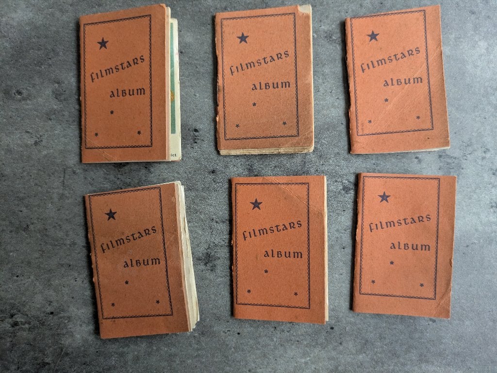 1952 MAPLE LEAF FILMSTARS ALBUMS 6X CHROMO PLAATJES, Ophalen of Verzenden
