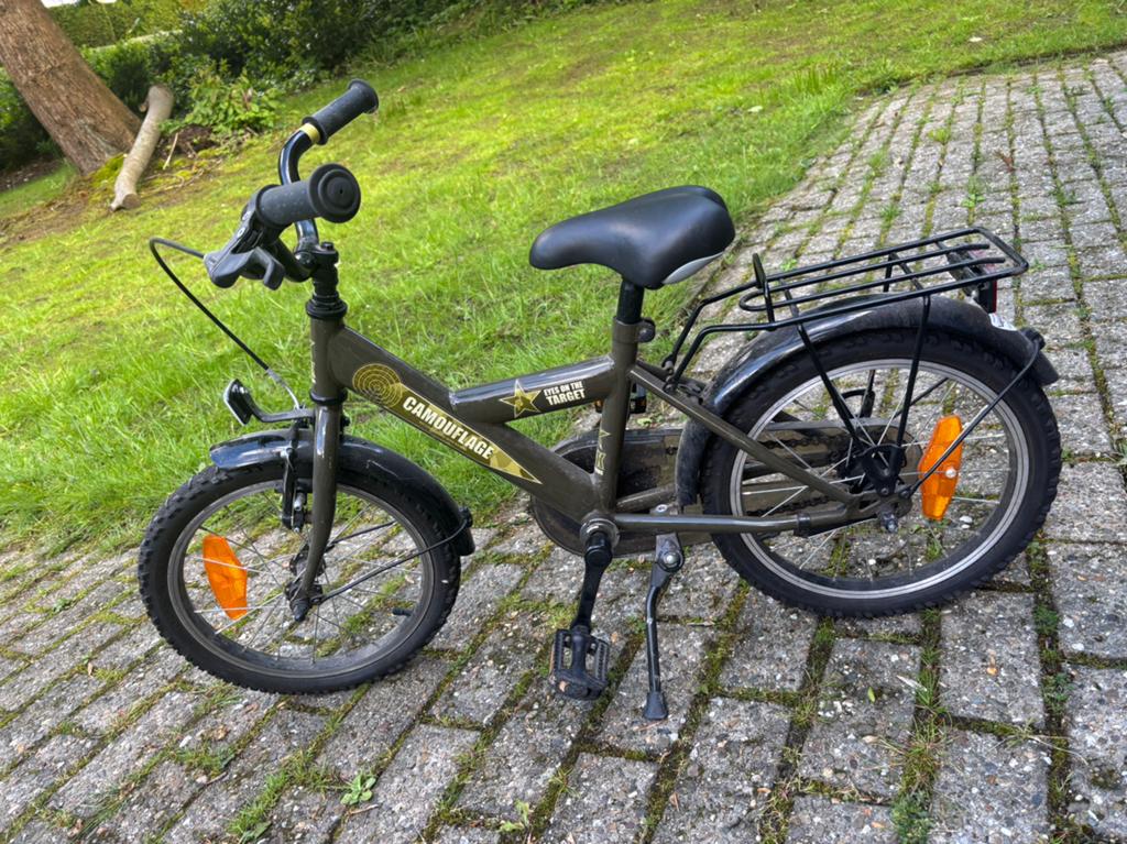 Bike fun kinderfiets 16inch, Fietsen en Brommers, Fietsen | Kinderfietsjes, Zo goed als nieuw, 16 tot 20 inch, Terugtraprem, Ophalen