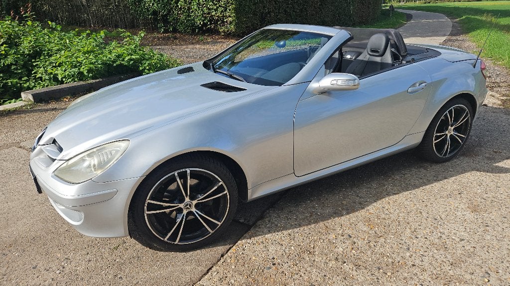 Prachtige SLK200 kompressor, 2007,Airscarf,leer,airco ,navi, Argent ou Gris, Achat, 211 g/km, Entretenue par le concessionnaire