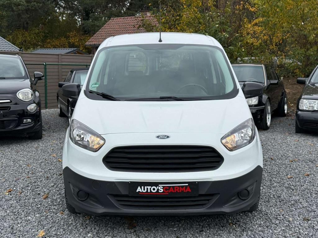 Ford Transit Courier Benzine Manueel Weinig Kilometers Airco, Auto's, Ford, Stof, Gebruikt, USB, Wit