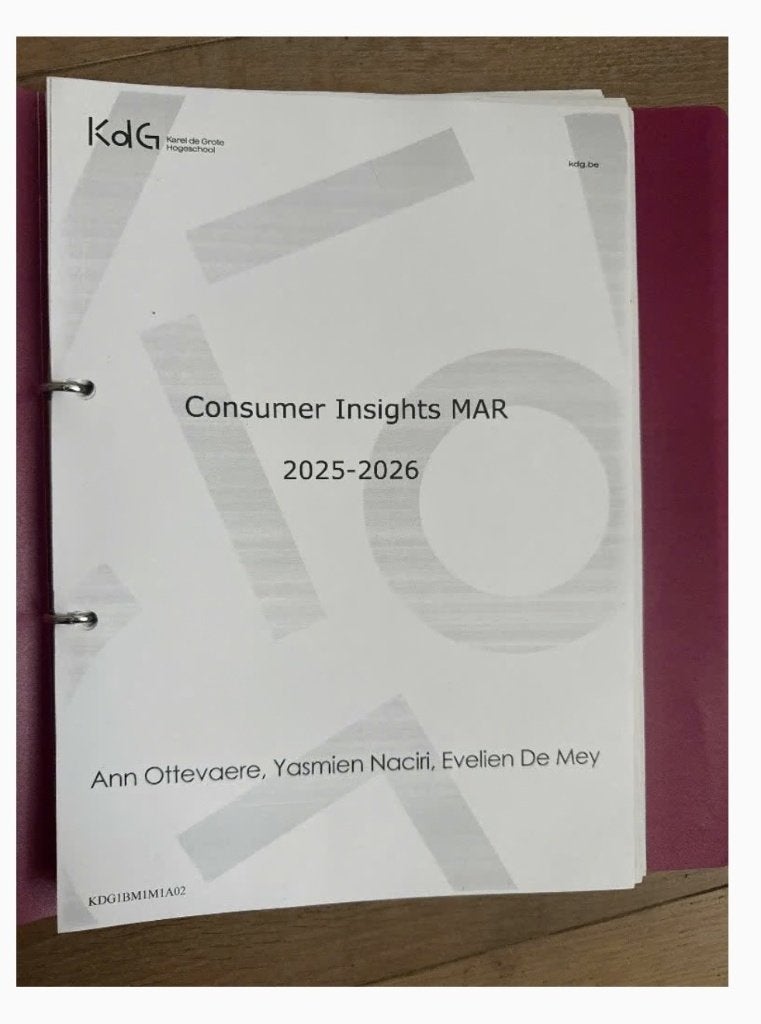 Cursus Consumer Insights MAR, Boeken, Ophalen of Verzenden, Zo goed als nieuw, Hoger Onderwijs, KDG