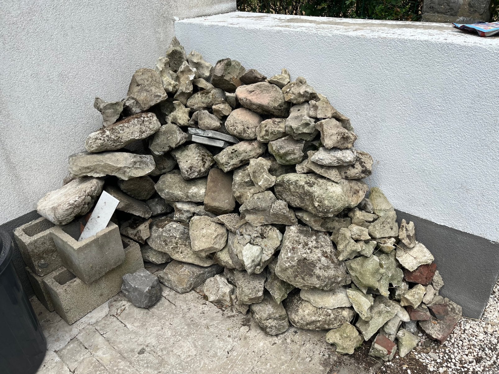 Pierres à donner, Jardin & Terrasse, Gravier, Rochers & Caillasse, Beige, Enlèvement, Utilisé, Autres types
