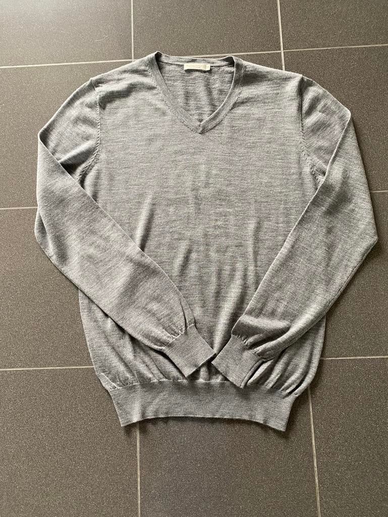 Fijne merino pull met V-hals Suitsupply medium, Kleding | Heren, Ophalen of Verzenden, Nieuw, Maat 48/50 (M), Grijs
