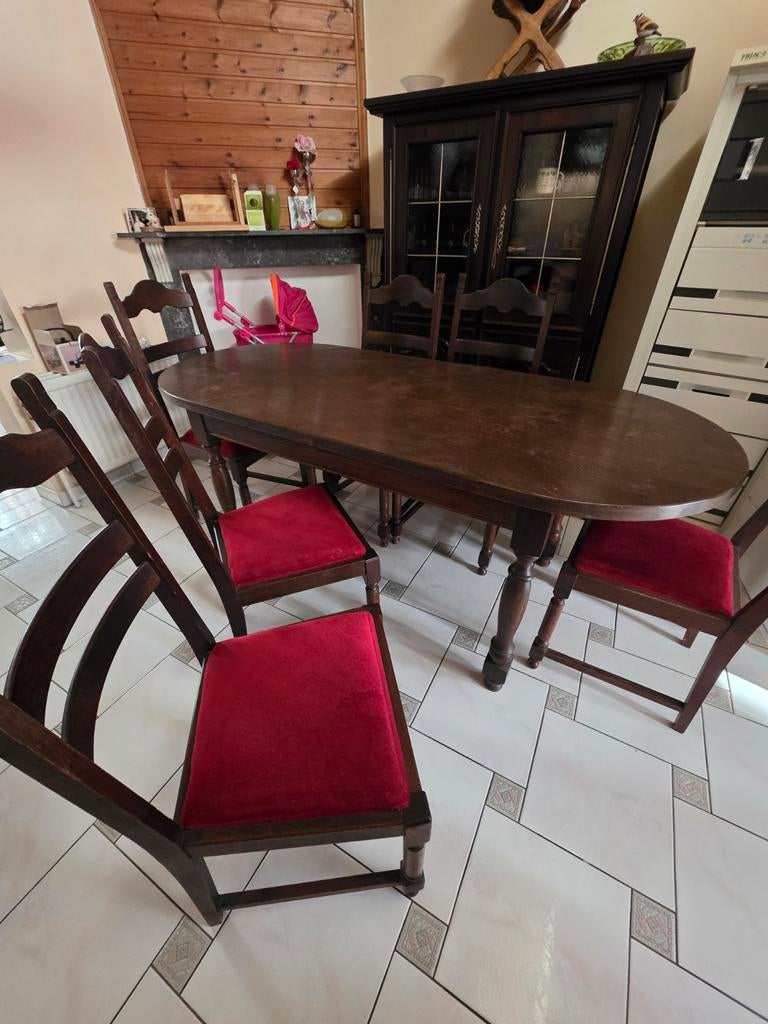 table à manger avec chaises, Maison & Meubles, Salles à manger complètes, Enlèvement