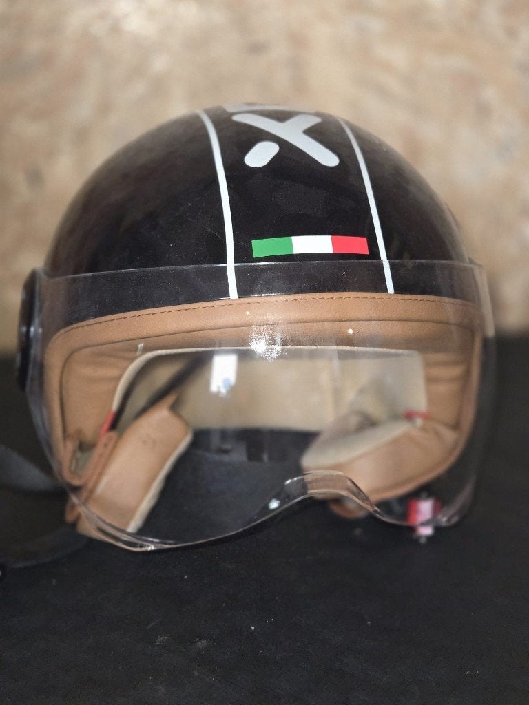 Casque Scooter / Moto Demi-Jet Xenon – Style Vintage Italien, Motos, Autres marques, M, Seconde main, Casque jet