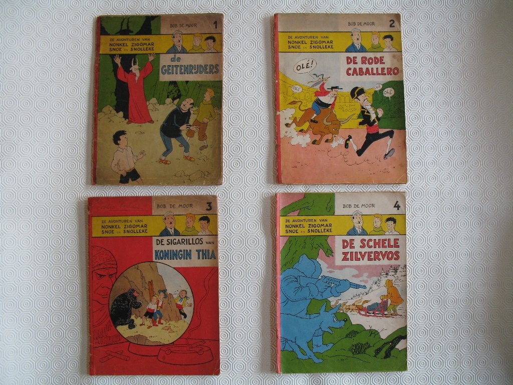 Nonkel Zigomar Snoe en Snolleke,1ste druk, compleet 1956, Boeken, Complete serie of reeks, Ophalen of Verzenden