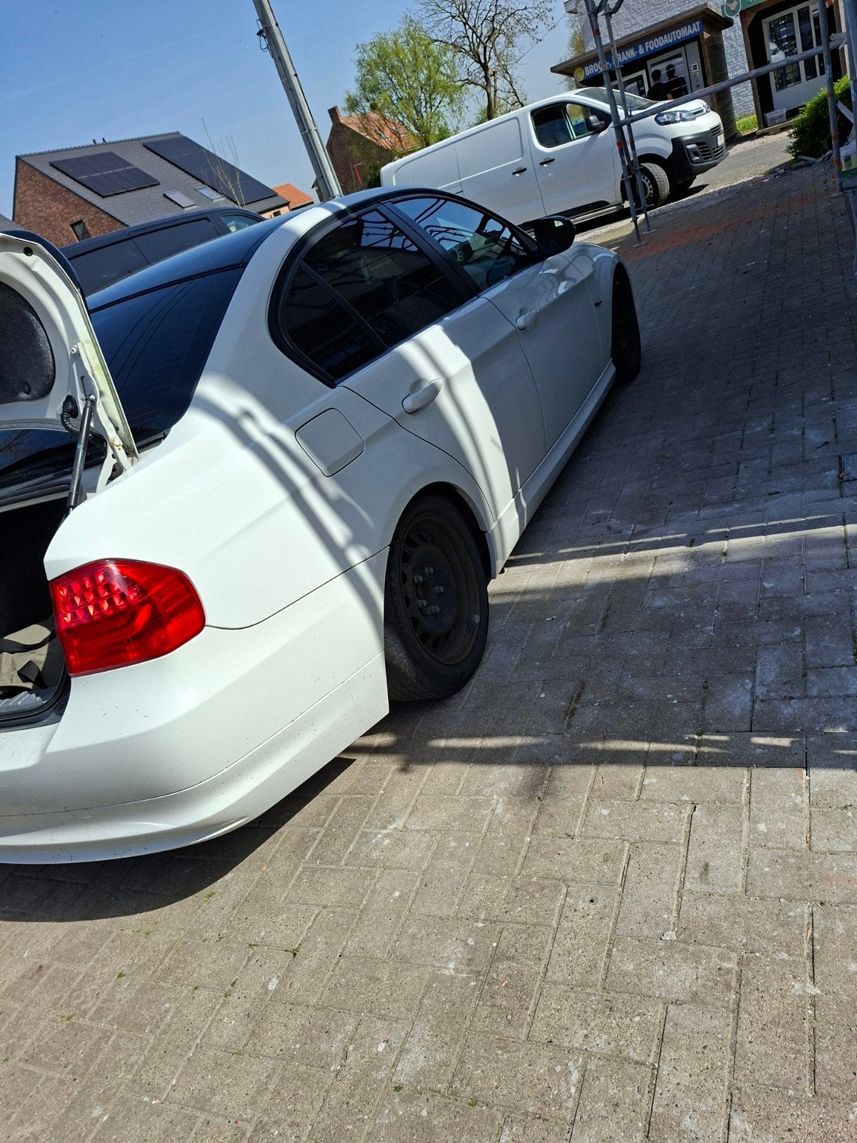 bmw 316i voor export of onderdelen., Auto's, Euro 5, Achterwielaandrijving, Zwart, Alcantara