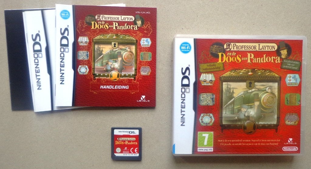 Professor Layton en de doos van Pandora voor de DS Compleet, Ophalen of Verzenden, Zo goed als nieuw