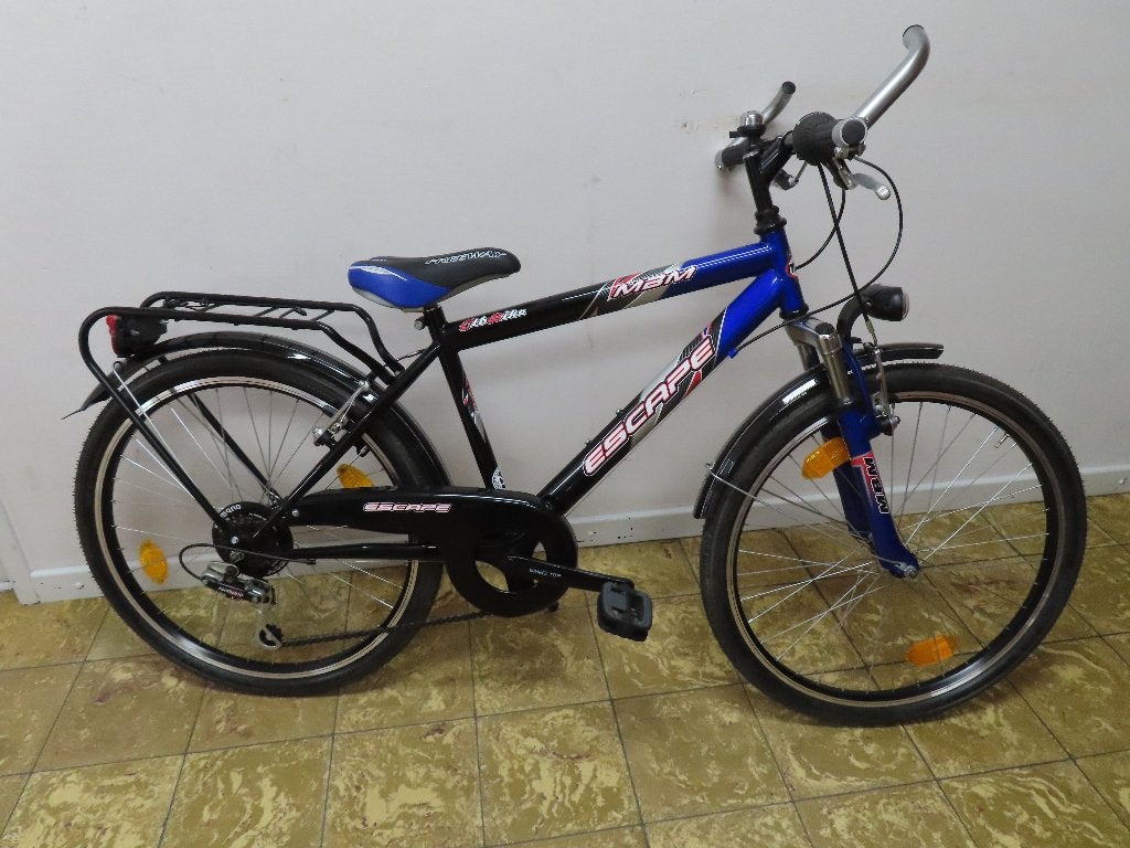Kinderfiets 24 jongen - Escape blauw , einde reeks, Ophalen, 24 inch, Velgrem, Nieuw