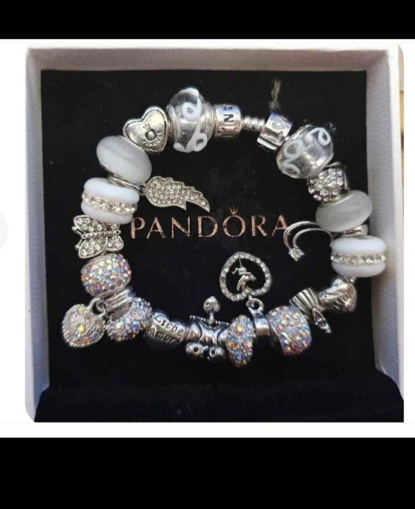 Bracelet Pandora inclus 18 charmes, Argent, Argent
