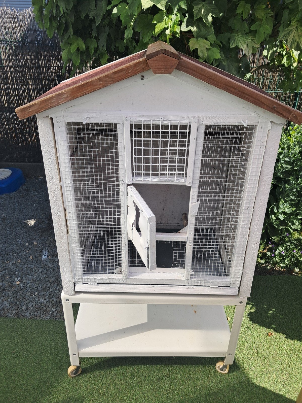 Vogelkooi voor buiten., Ophalen, Gebruikt, Hout, Vogelkooi
