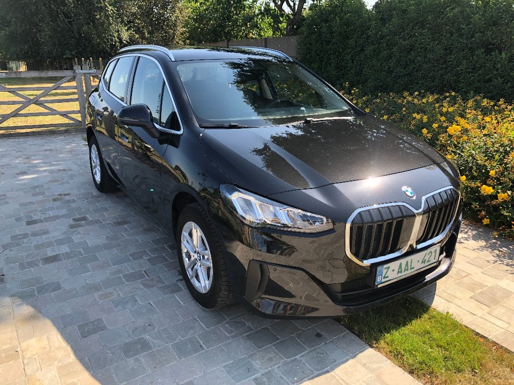 218iA active tourer navi cruise alu garantie, Dealer onderhouden, Stof, Euro 6, Zwart