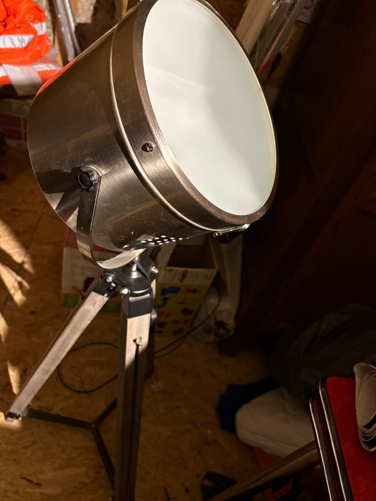 Lampe sur pied, Ophalen, Gebruikt, Hout