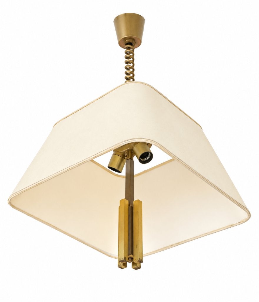 Vintage Hollywood Regency hanglamp / Herda Amsterdam, Ophalen, Gebruikt, Metaal