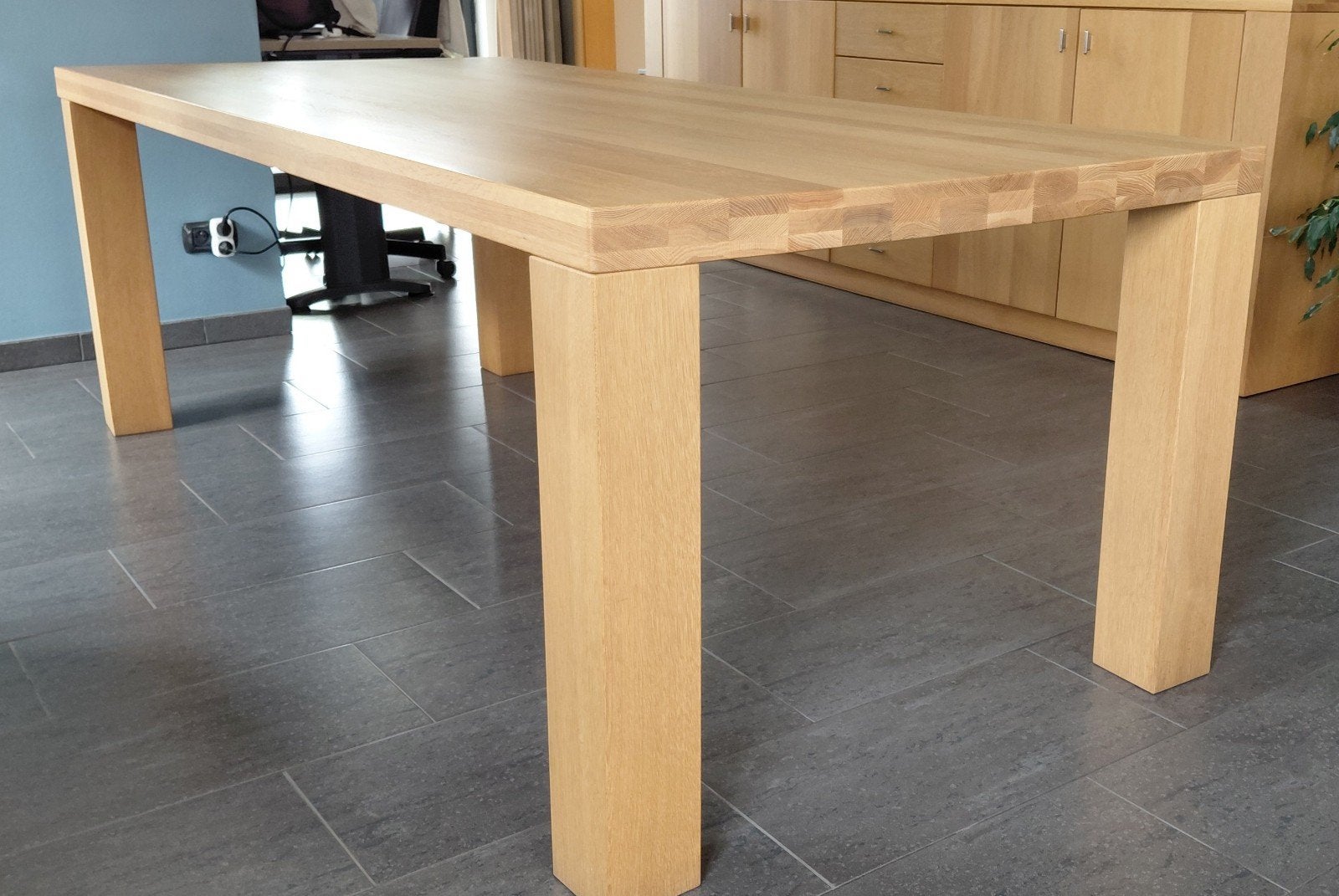 Eettafel, Huis en Inrichting, Ophalen, Eikenhout, 200 cm of meer, 50 tot 100 cm
