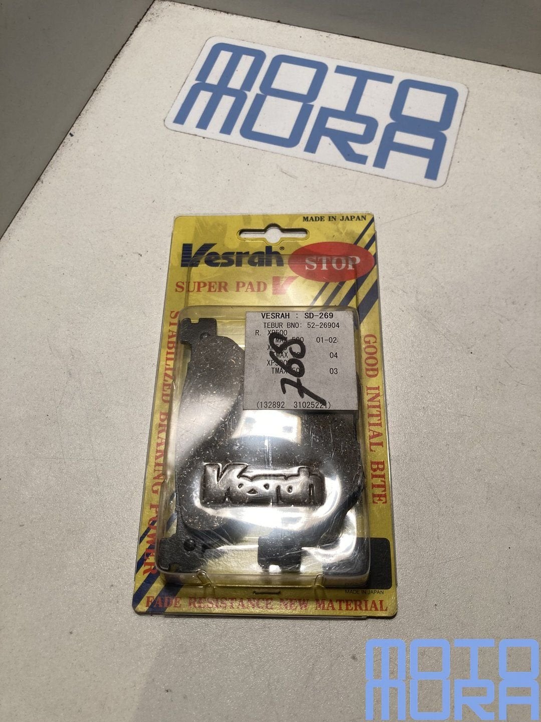 Vesrah SD-269 remblokken set Yamaha Xmax XP500 YP400 achterr, Motoren, -, -, Nieuw, Ophalen of Verzenden