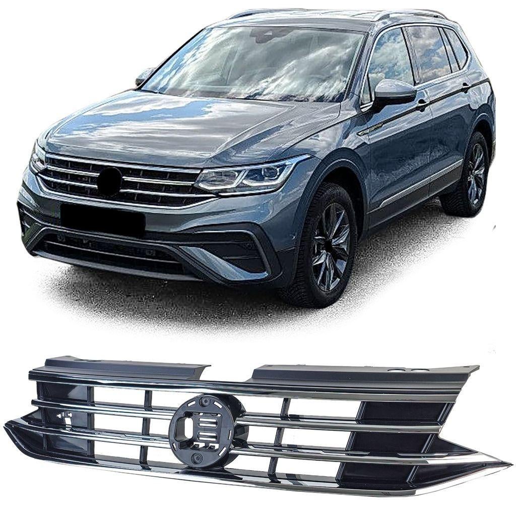 Sport Grill Voor Volkswagen Tiguan II Facelift Glans Zwart C, Auto diversen, Tuning en Styling, Verzenden