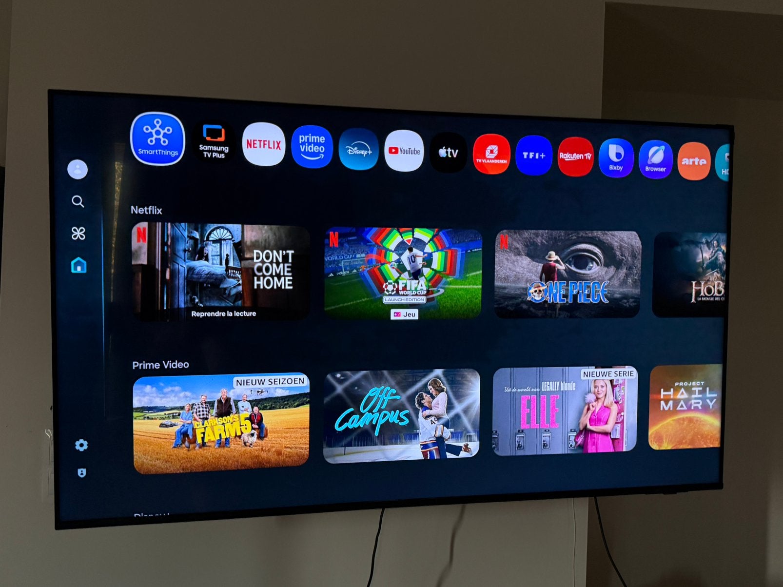 TV Samsung Crystal UHD 4K 58” (UE58U8090F) + support mural, Enlèvement, Comme neuf, Samsung