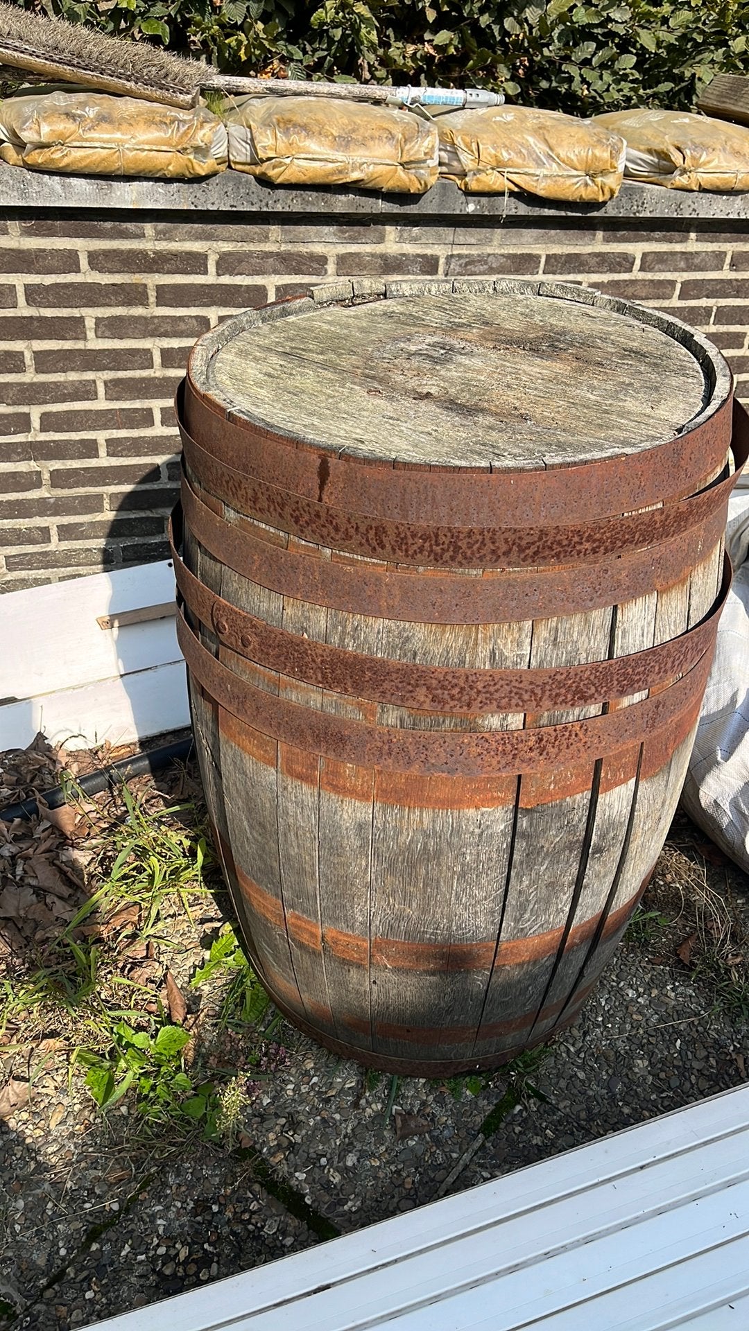 Houten ton / wijnvat, Enlèvement, Utilisé, Bois
