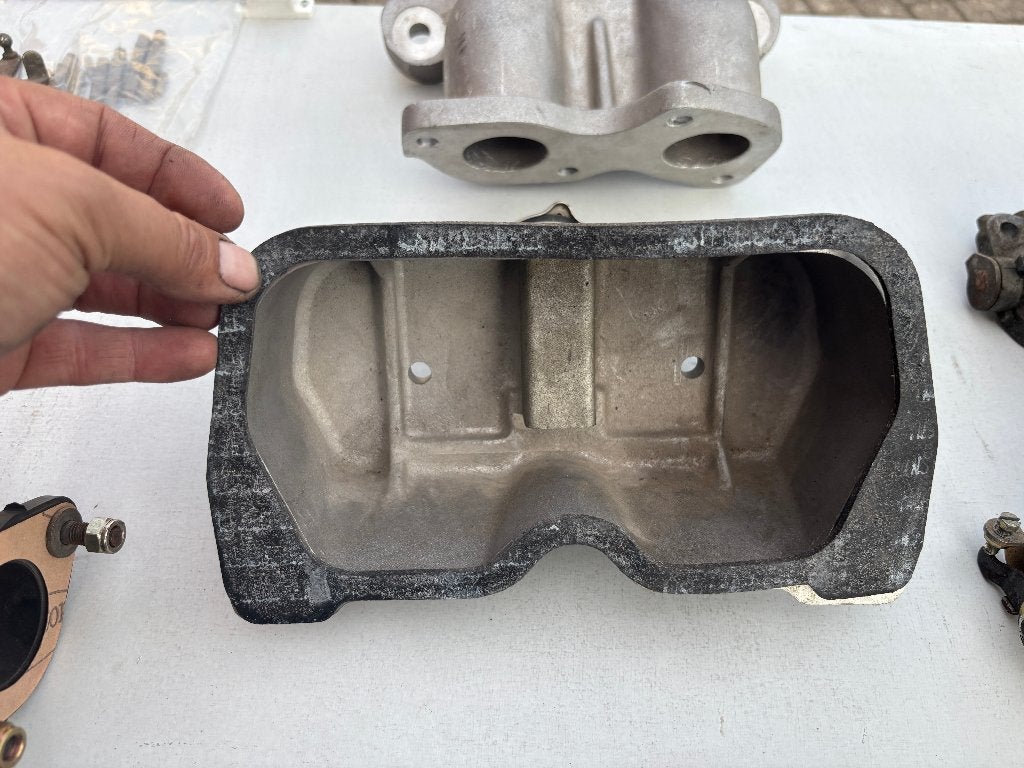 Weber 40 DCOE 41 + fiat 500 Abarth spruitstuk/kleppendeksel, Auto-onderdelen, Ophalen of Verzenden, Nieuw, Fiat