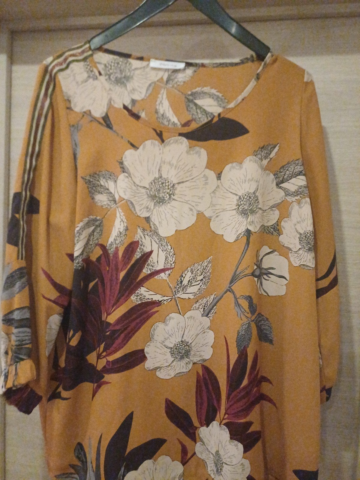 Paprika bloesje oker met bloemen Mt 3(48), Kleding | Dames, Paprika, Ophalen of Verzenden, Zo goed als nieuw, Maat 46/48 (XL) of groter