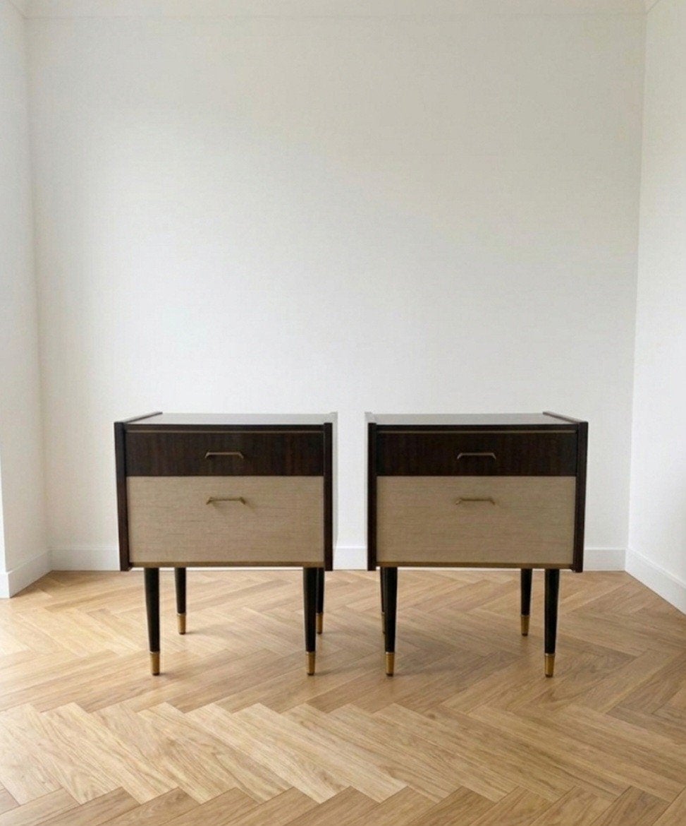 Tables de nuit vintage au design danois, Maison & Meubles, Enlèvement